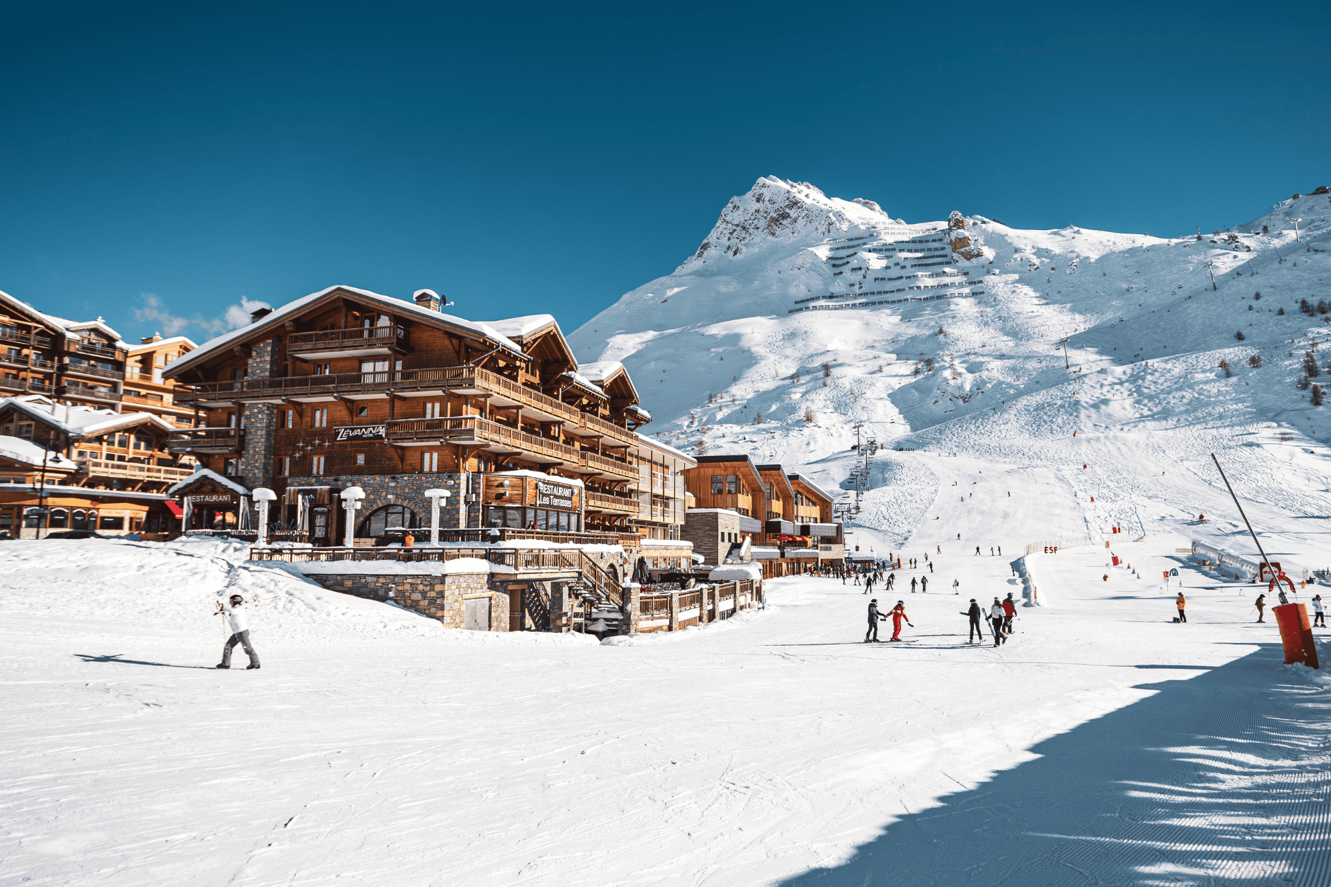 Hôtel Le Levanna sous la neige